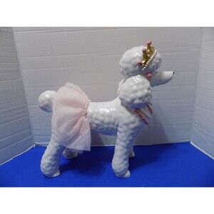 NEW Princess Ballerina Poodle Dog Figurine Decor Girl Dogs Tutu